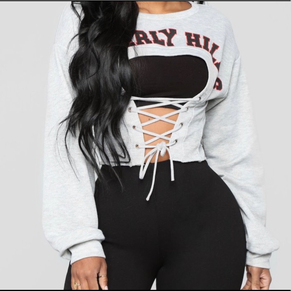 “Beverly Hills” Corset Sweater